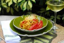White Bean Butternut Squash Ragout with Polenta Squares Photo